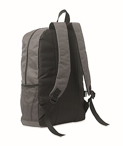 600D RPET polyester backpack, stone grey