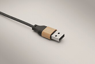 60W charging cable, wood