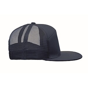 7 panel flat visor cap, french navy