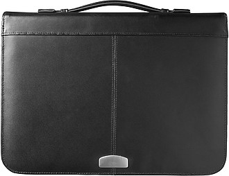 A4 Bonded leather folder Black