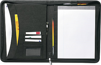 A4 Bonded leather folder Black