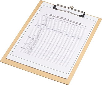 A4 cardboard clipboard
