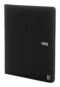 A4 RPET document folder, black