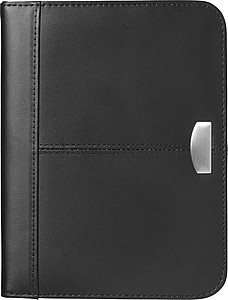 A5 Bonded leather folder Black