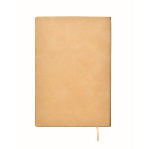 A5 notebook in smokey PU, beige