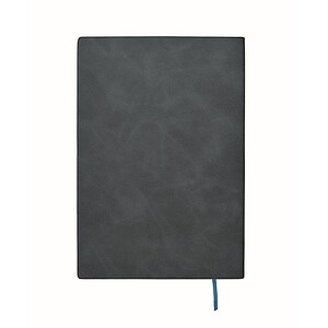 A5 notebook in smokey PU, blue