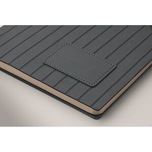 A5 notebook in smokey PU, blue