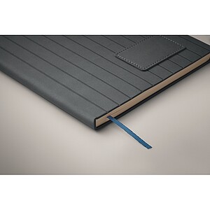 A5 notebook in smokey PU, blue