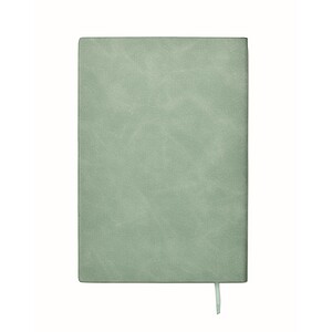A5 notebook in smokey PU, mint green