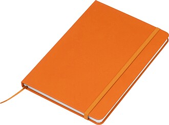 A5 notebook out of recyclingpaper, orange