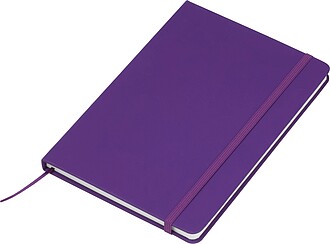 A5 notebook out of recyclingpaper, purple