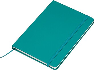 A5 notebook out of recyclingpaper, turquoise