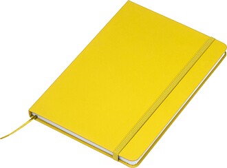 A5 notebook out of recyclingpaper, yellow
