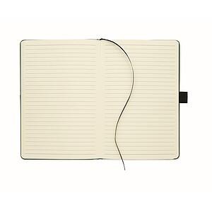 A5 notebook PU front pocket, dark green