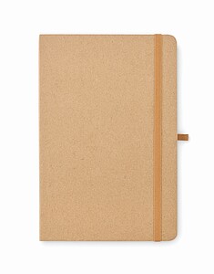 A5 notebook recycled paper set, beige