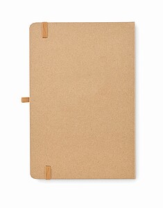 A5 notebook recycled paper set, beige