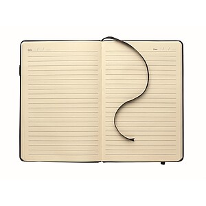A5 notebook w/ integrated USB, black