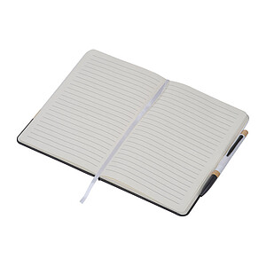 A5 notebook with ballpoint, white