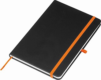 A5 notebook with coloured engraving