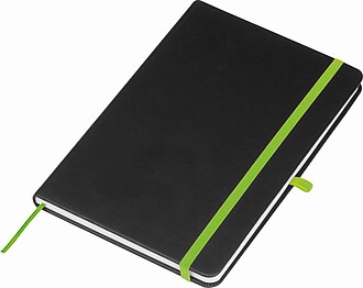 A5 notebook with coloured engraving
