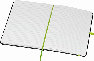 A5 notebook with coloured engraving