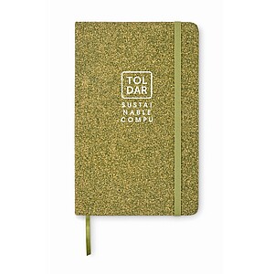 A5 notebook with hard cover, green