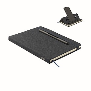 A5 notebook with phone holder, french navy