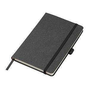 A5 notebook with recycled leather cover