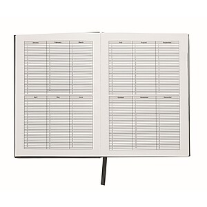 A5 perpetual daily planner, black