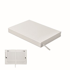 A5 perpetual daily planner, white