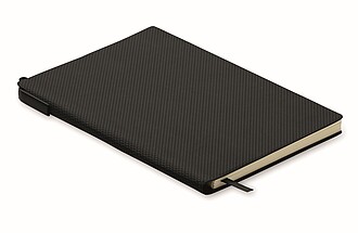 A5 PU notebook with pen, black