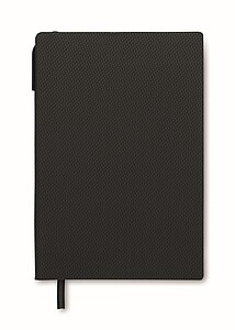 A5 PU notebook with pen, black