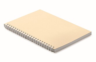 A5 recycled carton notebook, beige