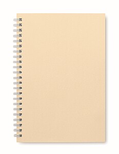 A5 recycled carton notebook, beige