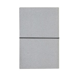 A5 recycled leather notebook, grey