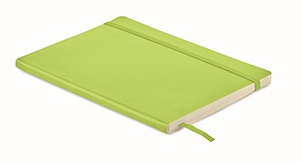 A5 recycled notebook, lime
