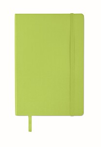A5 recycled notebook, lime