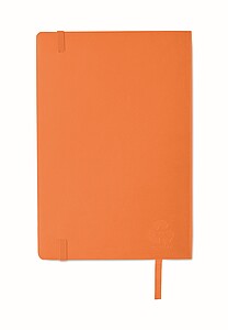 A5 recycled notebook, orange