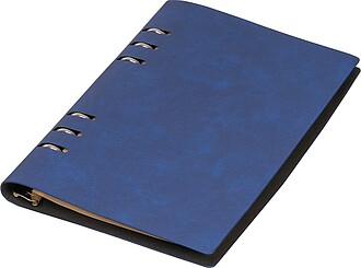 A5 ring binder with PU cover, blue