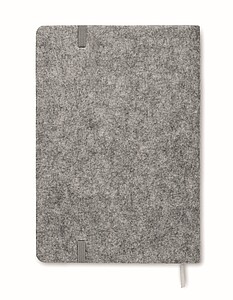 A5 RPET cork notebook, grey