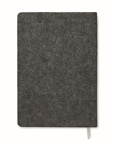 A5 RPET cork notebook, stone grey