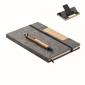 A5 RPET felt hard cover notebook set