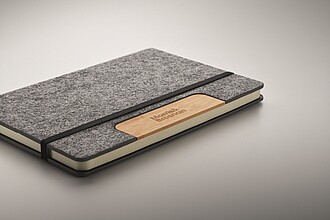 A5 RPET felt hard cover notebook set