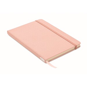 A5 RPET notebook 80 lined, baby pink