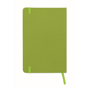 A5 RPET notebook 80 lined, lime