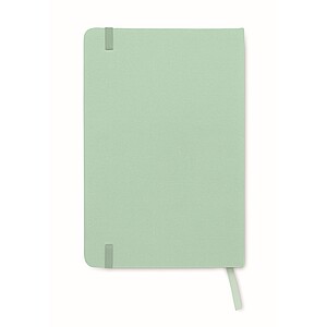 A5 RPET notebook 80 lined, mint green
