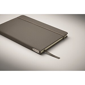 A5 RPET notebook 80 lined, stone grey