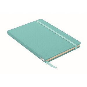 A5 RPET notebook 80 lined, turquoise
