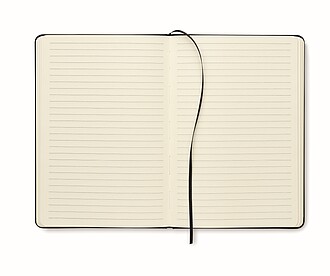 A5 RPET notebook with pen, black