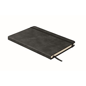A5 smokey PU notebook, black